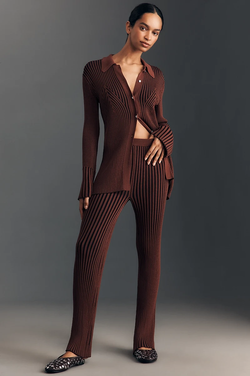 SIMONMILLER Palo Ribbed Knit Top