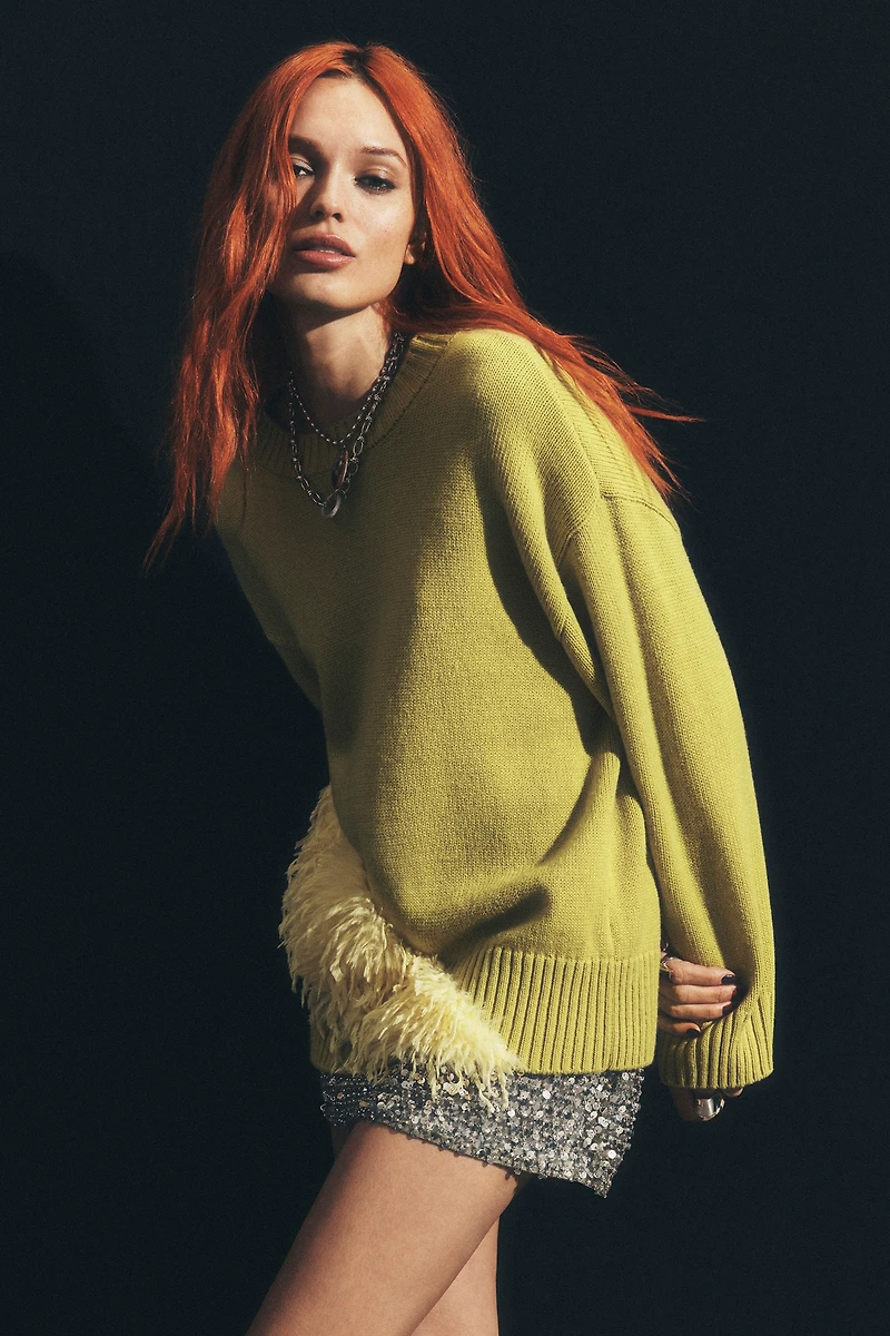 SIMONMILLER Zira Novelty Wool Blend Sweater