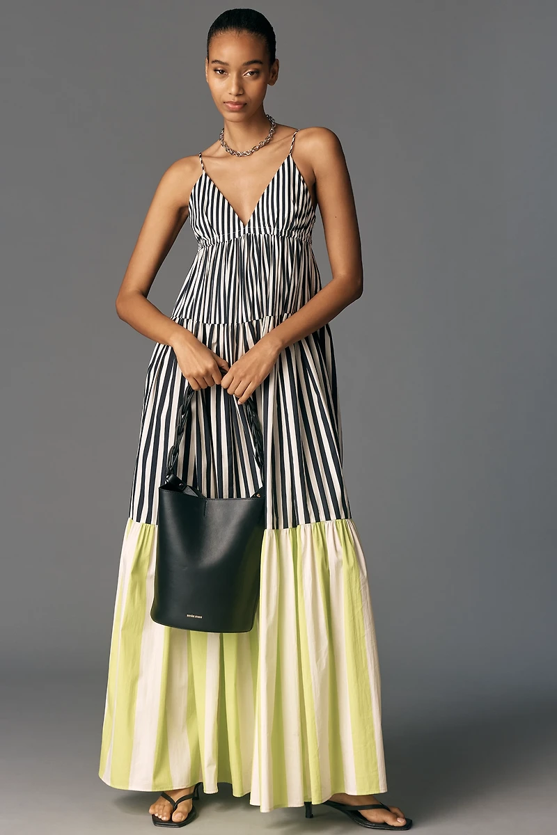 SIMONMILLER Romi Sleeveless Poplin Maxi Dress