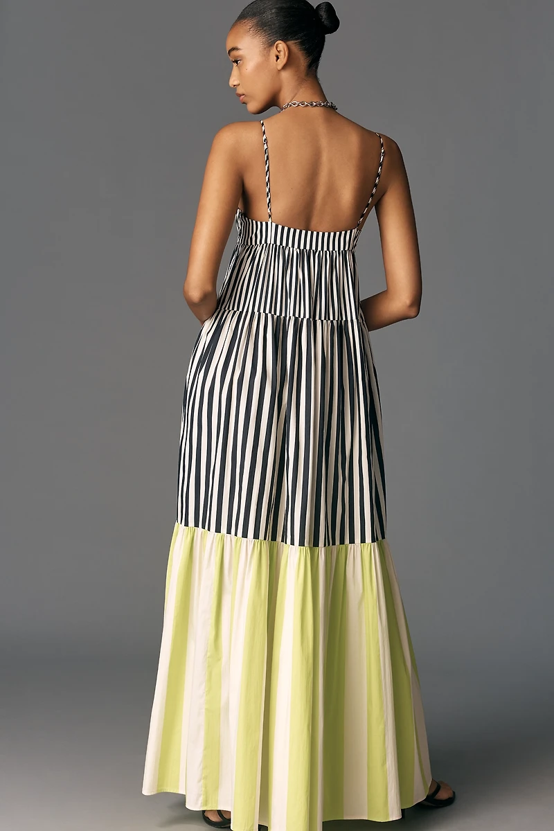 SIMONMILLER Romi Sleeveless Poplin Maxi Dress