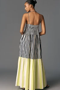 SIMONMILLER Romi Sleeveless Poplin Maxi Dress