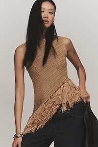 SIMONMILLER Beja Crochet Fringe Top