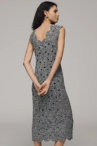 SIMONMILLER Muro Crochet Midi Dress