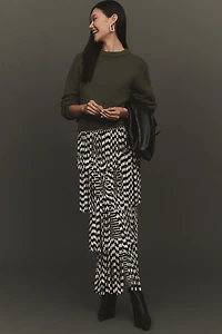 SIMONMILLER Za Fringe Knit Midi Skirt