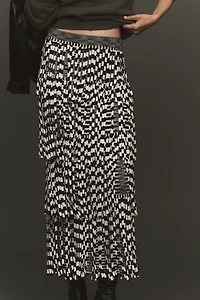 SIMONMILLER Za Fringe Knit Midi Skirt