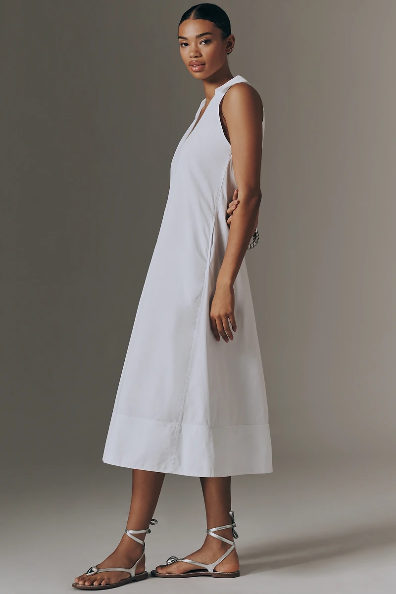 SIMONMILLER Nava Poplin Halter Midi Dress