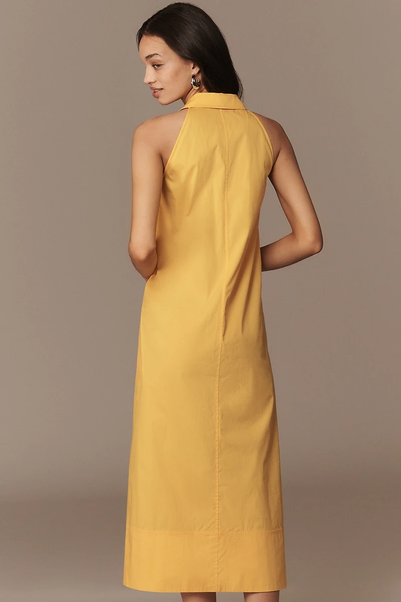 SIMONMILLER Nava Poplin Sleeveless Midi Dress