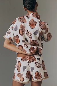 SIMONMILLER Eva Linen Buttondown Shirt