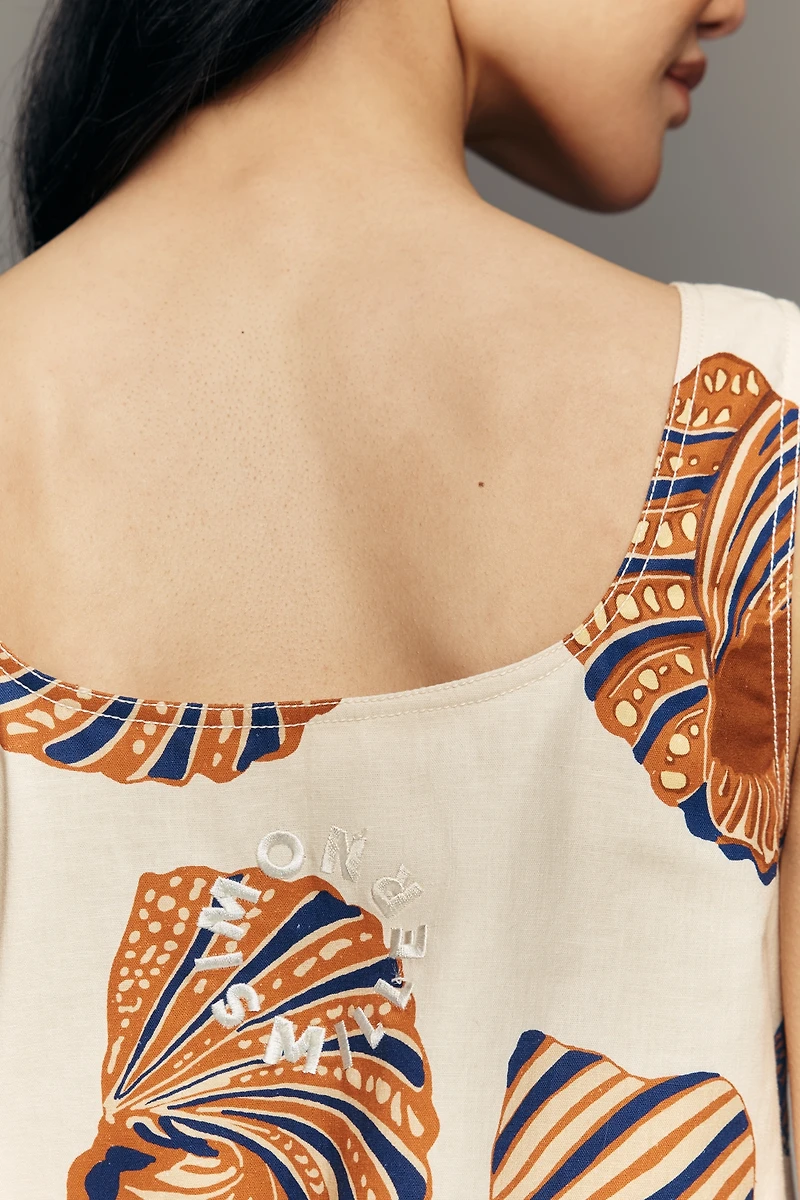 SIMONMILLER Sahara Linen Sleeveless Mini Dress