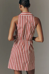 SIMONMILLER Inna Tie-Waist Poplin Mini Dress