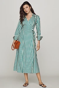 SIMONMILLER Anya Poplin Midi Dress