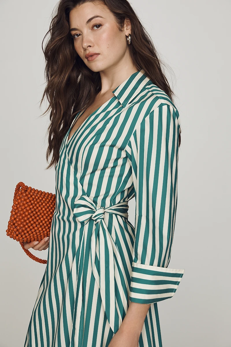 SIMONMILLER Anya Poplin Midi Dress