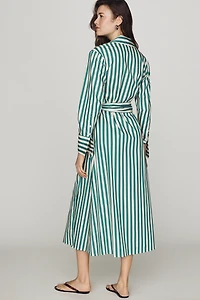 SIMONMILLER Anya Poplin Midi Dress
