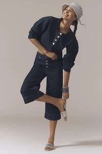 ALIGNE Miles Mid-Rise Denim Culotte Pants