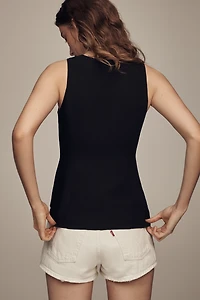ALIGNE Lupin Linen Blend Sleeveless Blouse