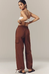 ALIGNE Carter Mid-Rise Tie-Detail Cargo Pants