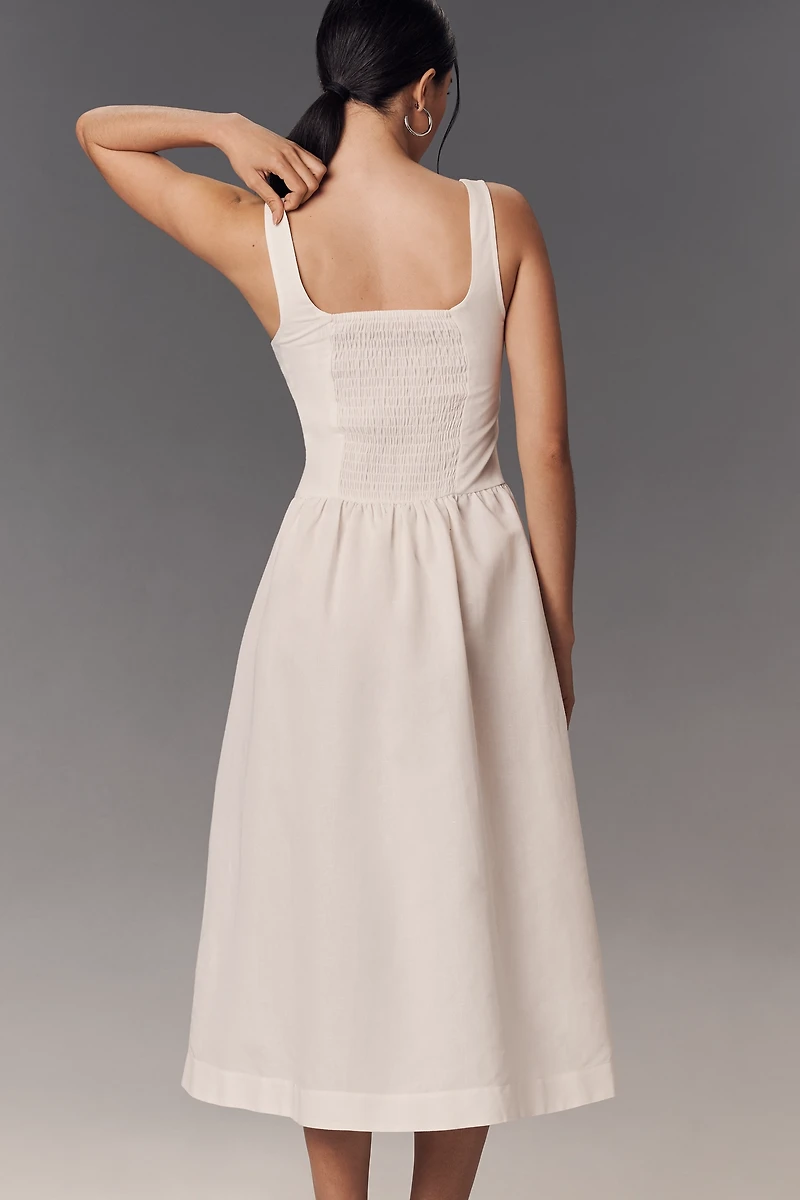 ALIGNE Rosia Linen Blend Tank Dress
