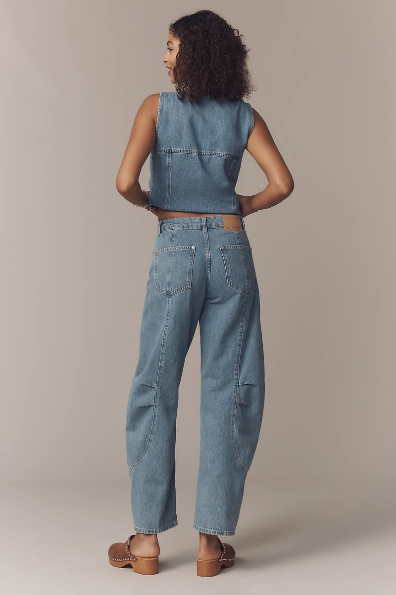 ALIGNE Courage Mid-Rise Barrel-Leg Jeans