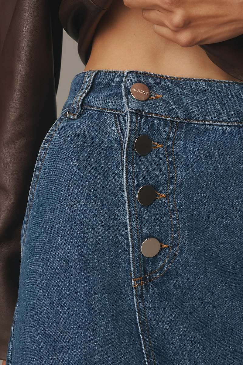 ALIGNE Asher Denim Midi Skirt