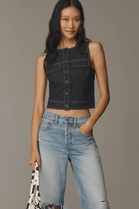 ALIGNE Sleeveless Buttondown Top