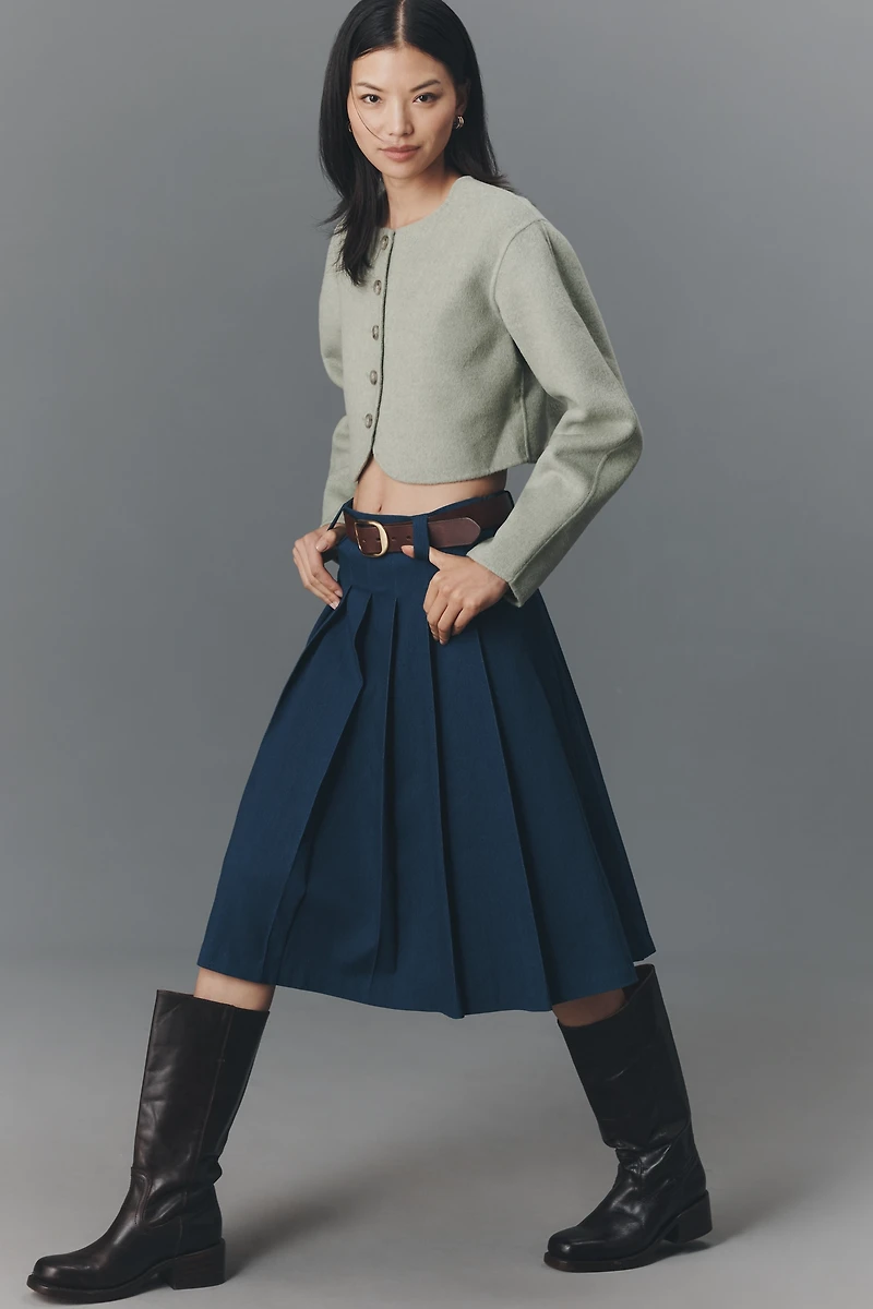 ALIGNE Angelina Wool Blend Crop Jacket
