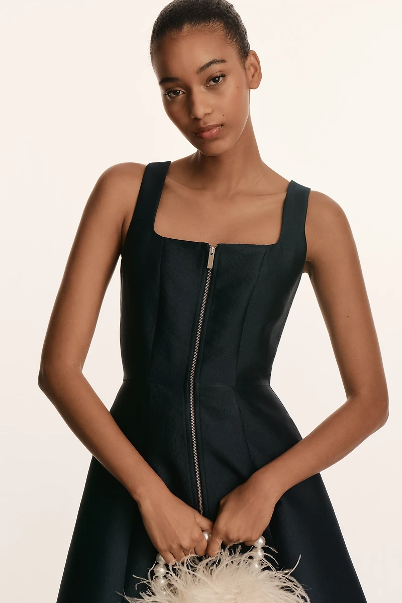 ALIGNE Paisley Sleeveless Satin Midi Dress