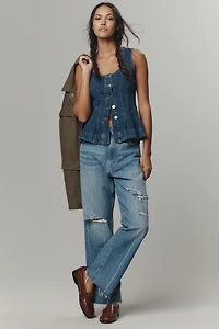 ALIGNE Valentina Denim Sleeveless Top