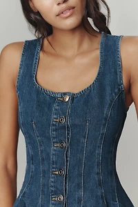 ALIGNE Valentina Denim Sleeveless Top
