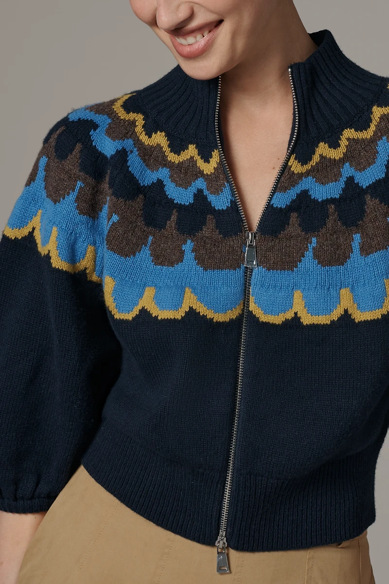 ALIGNE Nelly Knit Zip-Up Top
