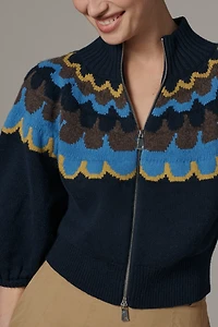 ALIGNE Nelly Knit Zip-Up Top