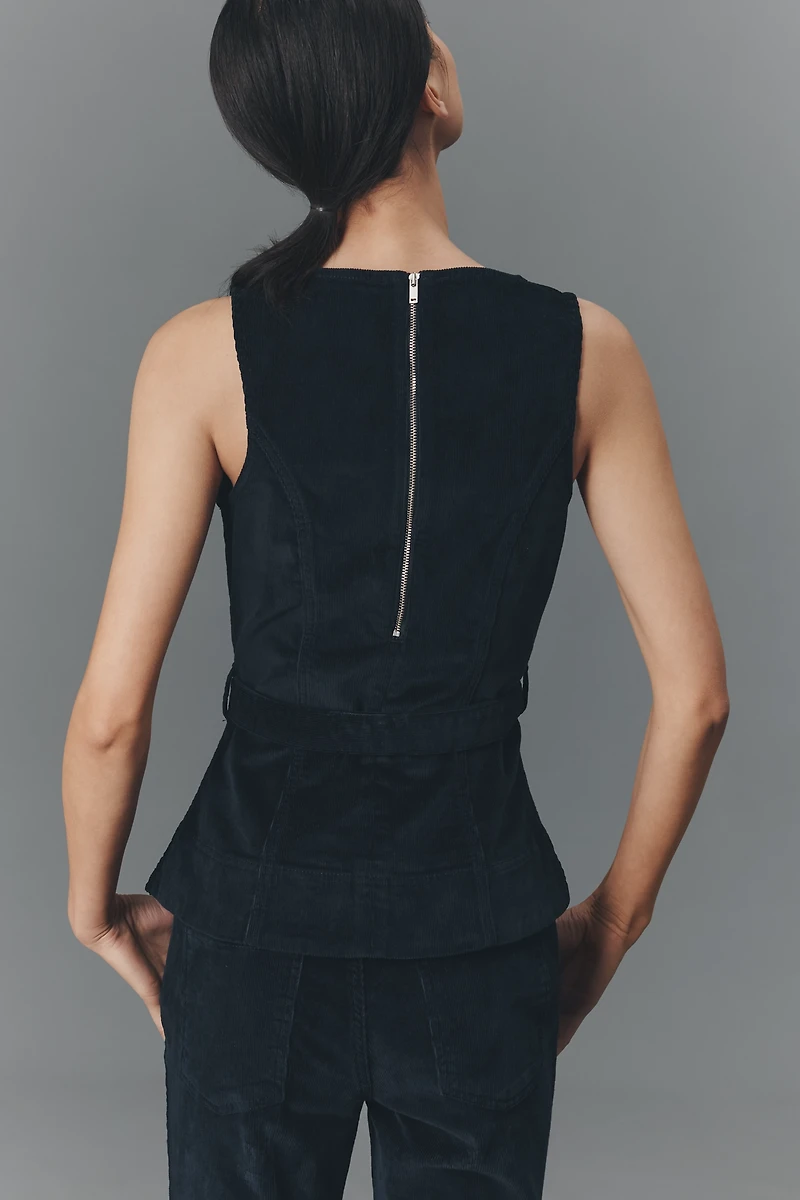 ALIGNE Trish Corduroy Belted Top