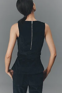 ALIGNE Trish Corduroy Belted Top