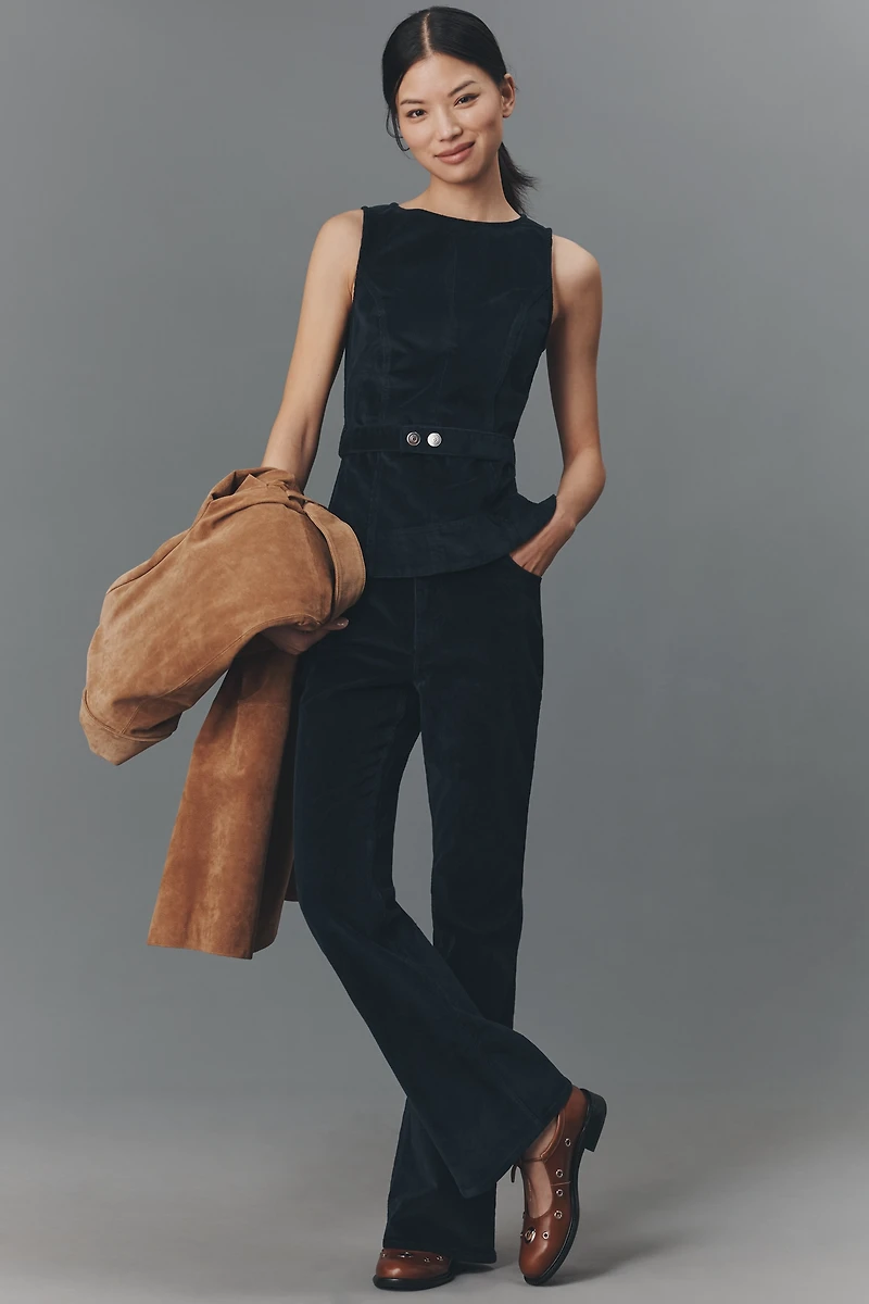 ALIGNE Trish Corduroy Belted Top
