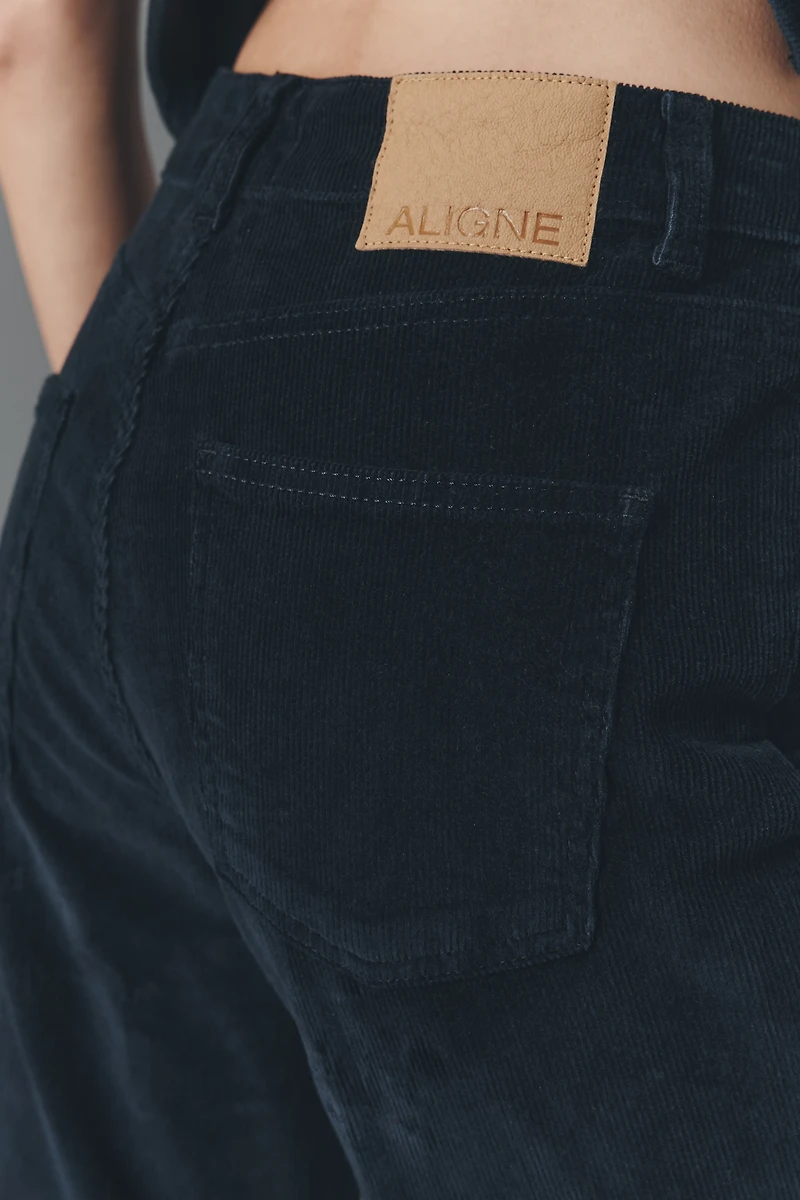 ALIGNE Slim Flare Cord Jeans
