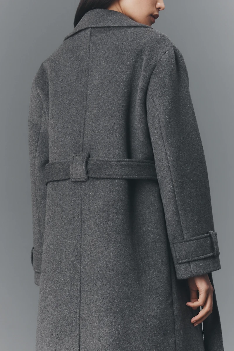 ALIGNE George Wool Blend Wrap Coat