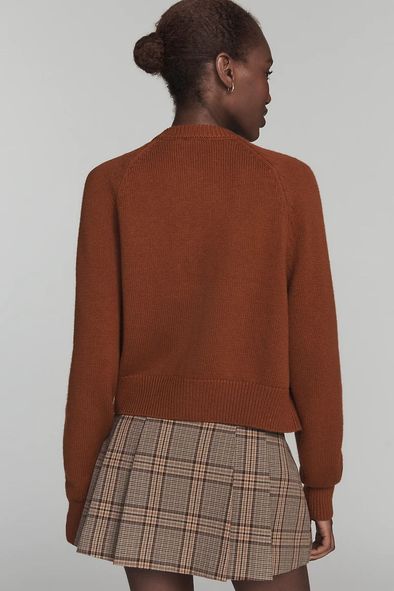 ALIGNE Tania Diamante Wool-Blend Cardigan Sweater