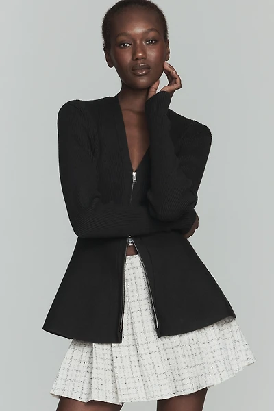 ALIGNE Faye Waisted Zip-Up Cardigan Sweater