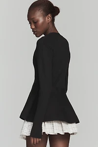 ALIGNE Faye Waisted Zip-Up Cardigan Sweater