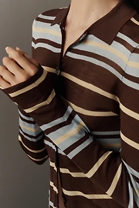 ALIGNE Sue Ellen Collared Button-Front Top