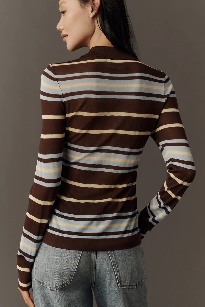 ALIGNE Sue Ellen Collared Button-Front Top