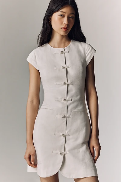 ALIGNE Jennie Linen-Blend Mini Dress