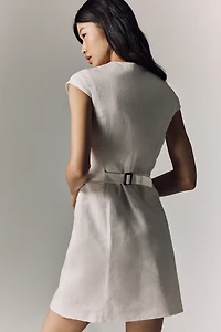 ALIGNE Jennie Linen-Blend Mini Dress