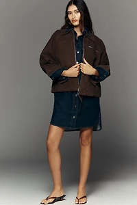 ALIGNE Alex Suede Bomber Jacket
