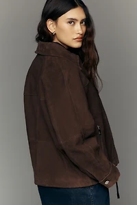 ALIGNE Alex Suede Bomber Jacket