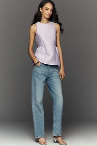 ALIGNE Solstice Satin Peplum Top