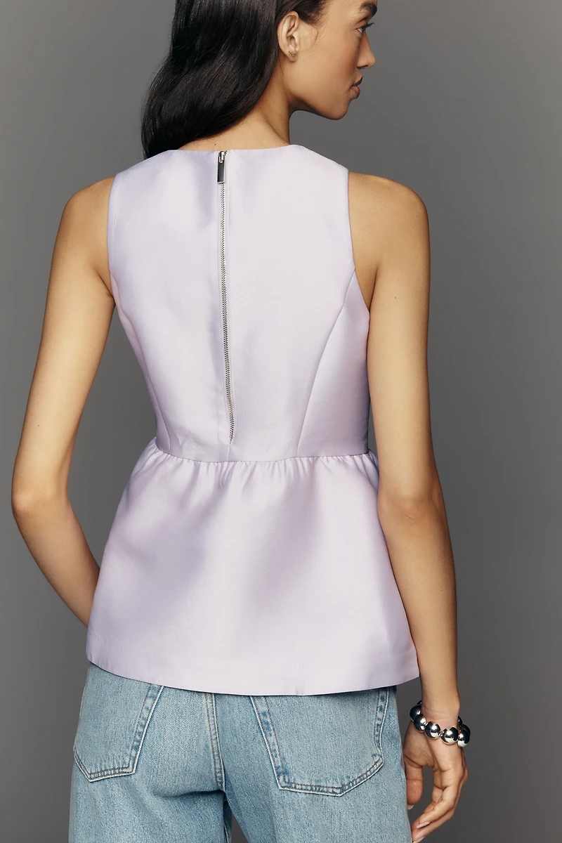 ALIGNE Solstice Satin Peplum Top