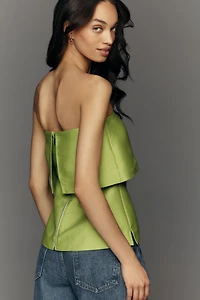 ALIGNE Felix Satin Strapless Top