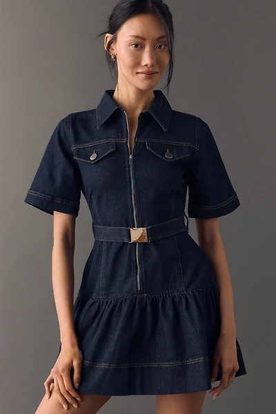 ALIGNE Amanda Cotton Denim Mini Dress