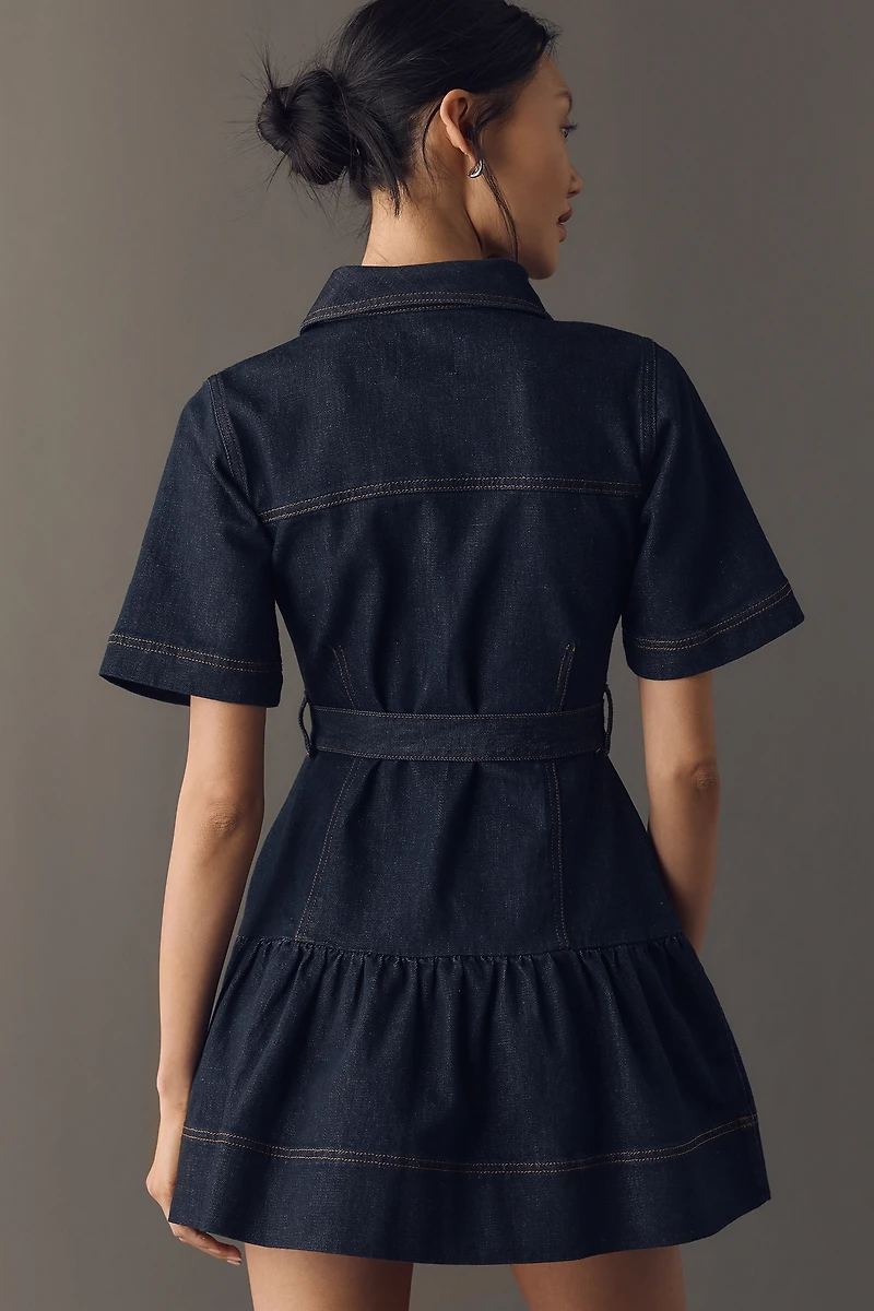 ALIGNE Amanda Cotton Denim Mini Dress