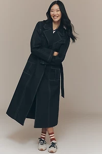 ALIGNE Elsa Organic Cotton Belted Trench Coat